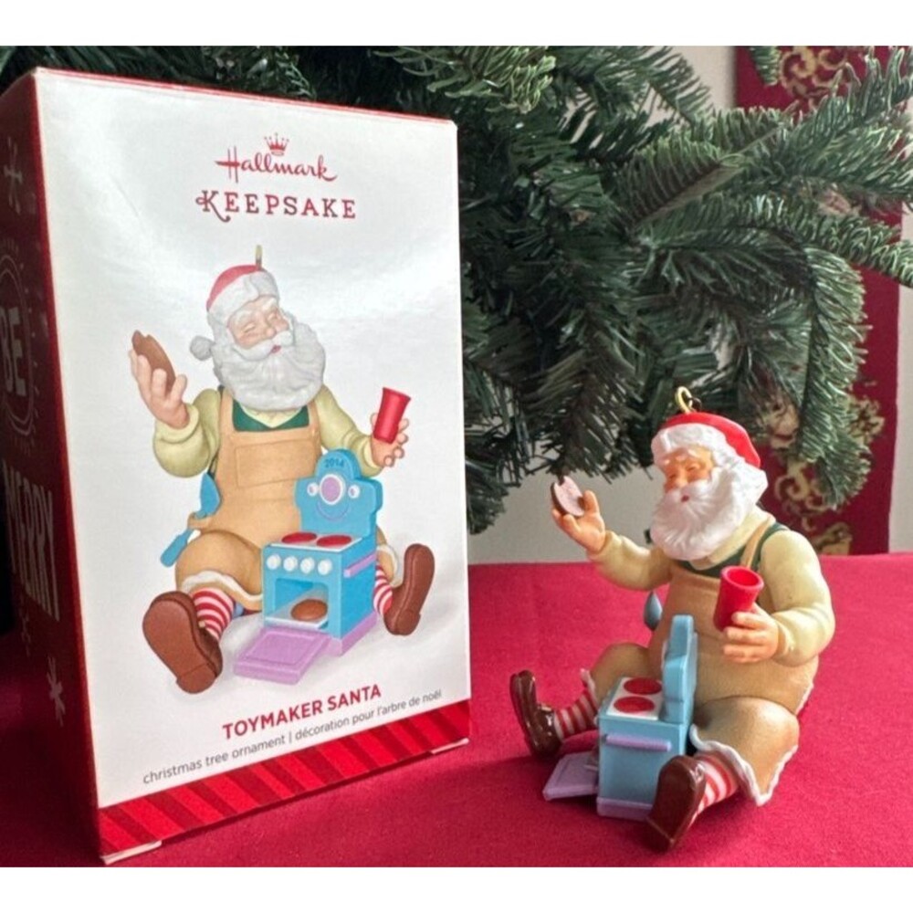 2014 Hallmark Keepsake Ornament Toymaker Santa Series 15th QX9056 Box